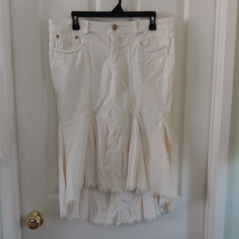 Candie's Cream Midi Skirt